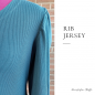 Preview: Rib Jersey: Dusty Blue